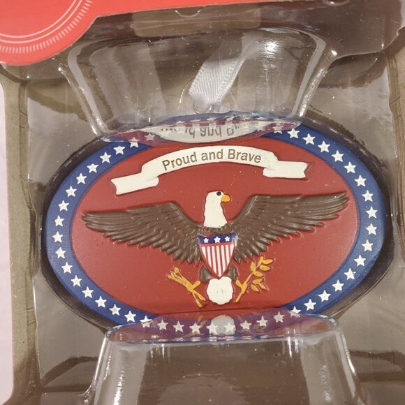 HALLMARK American Pride Bald Eagle Proud and Brave Christmas Tree Ornament NIB - Picture 9 of 9
